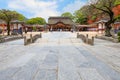 Dazaifu Tenmangu shrine dedicated to the spirit of Sugawara Michizane, a scholar and politician of Royalty Free Stock Photo