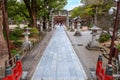 Dazaifu Tenmangu shrine dedicated to the spirit of Sugawara Michizane, a scholar and politician of the Heian Period Royalty Free Stock Photo