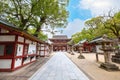 Dazaifu Tenmangu shrine dedicated to the spirit of Sugawara Michizane, a scholar and politician of the Heian Period Royalty Free Stock Photo