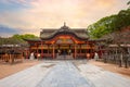 Dazaifu Tenmangu shrine dedicated to the spirit of Sugawara Michizane, a scholar and politician of the Heian Period Royalty Free Stock Photo