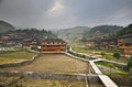 Dazhai minority village Royalty Free Stock Photo