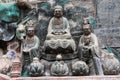 Dazu Rock Carvings Royalty Free Stock Photo