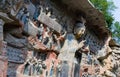 Dazu rock carvings Royalty Free Stock Photo