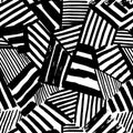 Dazzle  seamless abstract pattern drawn by brush Royalty Free Stock Photo