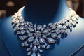 Dazzling adornment Detailed shot of an elegant diamonds necklace