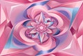 Dazzling, amorphous 3D structures in a prismatic color scheme