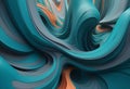 Dazzling, amorphous 3D structures in a prismatic color scheme