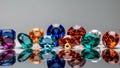 A Dazzling Array of Colorful Gems and Crystals Displayed.