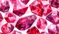 Vibrant Ruby Gemstones Sparkling Background Royalty Free Stock Photo
