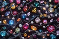 Dazzling Assortment of Colorful Loose Gemstones, Sparkling with a Kaleidoscope of Colors and Shapes