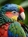 The Dazzling Beauty of a Colorful Cockatoo.AI Generated