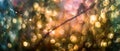 Dazzling bokeh reflections in New Year celebration Royalty Free Stock Photo