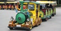 Dazzling coloured Childrens Train in Stockholm Royalty Free Stock Photo