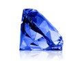 Dazzling diamond blue on white background