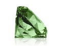 Dazzling diamond Green on white background