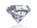 Dazzling diamond on white background