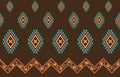 Dazzling and tribal patterns, Theme of the ancient and ethnic culture, tribal art was creatively, Design for fabric. Royalty Free Stock Photo