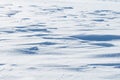 Dazzling white snow surface