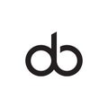 Db initial letter vector logo