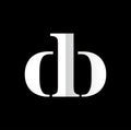 Db monogram cool vector logo Royalty Free Stock Photo