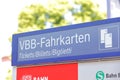 DB train ticket vending machine Berlin Germany