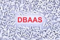 DBAAS concept scattered binary code 3D Royalty Free Stock Photo