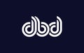 DBD Creative Unique Modern Letter Logo Design Royalty Free Stock Photo