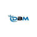 DBM letter logo design on white background. DBM creative initials letter logo concept. DBM letter design