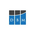 DBM letter logo design on WHITE background. DBM creative initials letter logo concept. DBM letter design.DBM letter logo design on