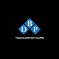 DBP letter logo design on BLACK background. DBP creative initials letter logo concept. DBP letter design Royalty Free Stock Photo