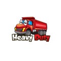 Heavy vehicle mascot logo design
