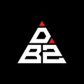 DBX triangle letter logo design with triangle shape. DBX triangle logo design monogram. DBX triangle vector logo template with red Royalty Free Stock Photo