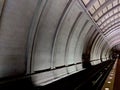 DC Metro Tunnel with Lights Royalty Free Stock Photo