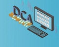 DCA or dollar-cost averaging in which an investor divides up the total amount to be invested monthly to reduce the risk