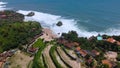 Aerial drone view Mesra Beach Gunung Kidul Yogyakarta Royalty Free Stock Photo