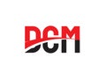 DCM Letter Initial Logo Design Vector Illustration