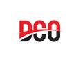 DCO Letter Initial Logo Design Vector Illustration Royalty Free Stock Photo