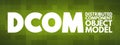 DCOM - Distributed Component Object Model acronym, technology concept background