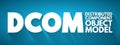 DCOM - Distributed Component Object Model acronym, technology concept background