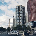 Deconstruction district and the Eiffel tower in the 15th of Paris