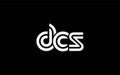 DCS Creative Unique Modern Letter Logo Design Royalty Free Stock Photo
