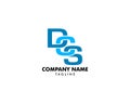 DCS letter initial logo template Royalty Free Stock Photo