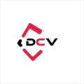 DCV creative minimalist letter logo. DCV unique vector initials alphabet letter logo design Royalty Free Stock Photo