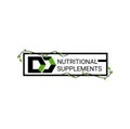 DD Nutritional Supplements vector typography Royalty Free Stock Photo