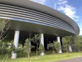 ddis Ababa-Ethiopia, November 4, 2023: Beautiful building with blue sky in Science Museum, Ethiopia