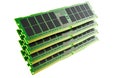 DDR memory modules stack computer RAM. 3D rendering Royalty Free Stock Photo