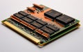 DDR4 RAM Laptop White Setting Royalty Free Stock Photo