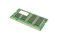 DDR RAM memory for computer notebook on white background, isolated Royalty Free Stock Photo