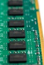 Ddr ram memory isolated on white background