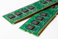 DDR RAM memory modules isolated on white background Royalty Free Stock Photo